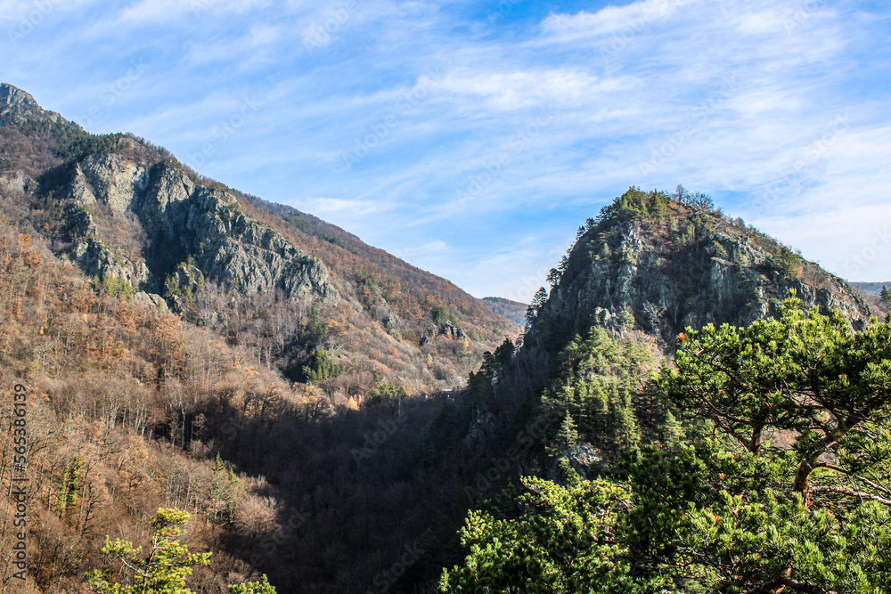 Obraz premium landscape in the carpathian mountains, romania