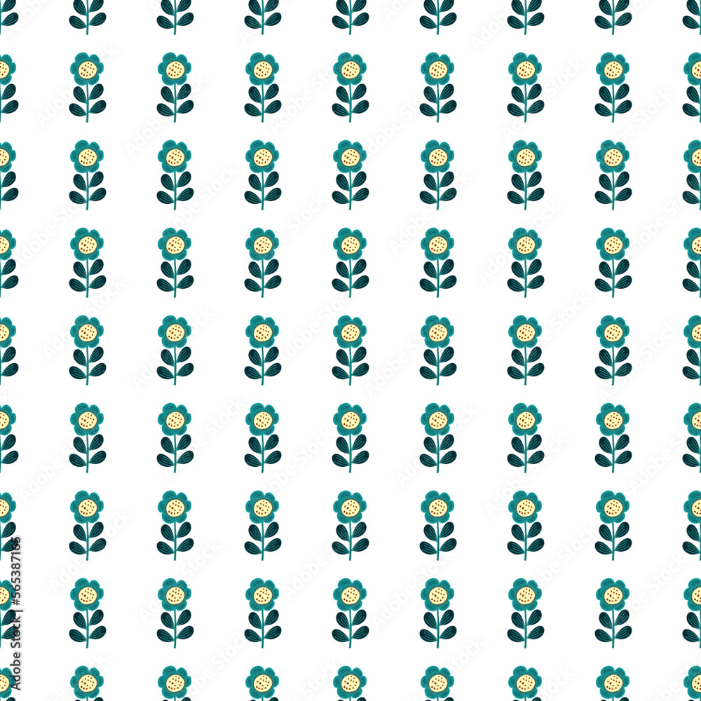 Seamless pattern with stylized flowers. Floral background. Seamless pattern with stylized flowers. Floral background.