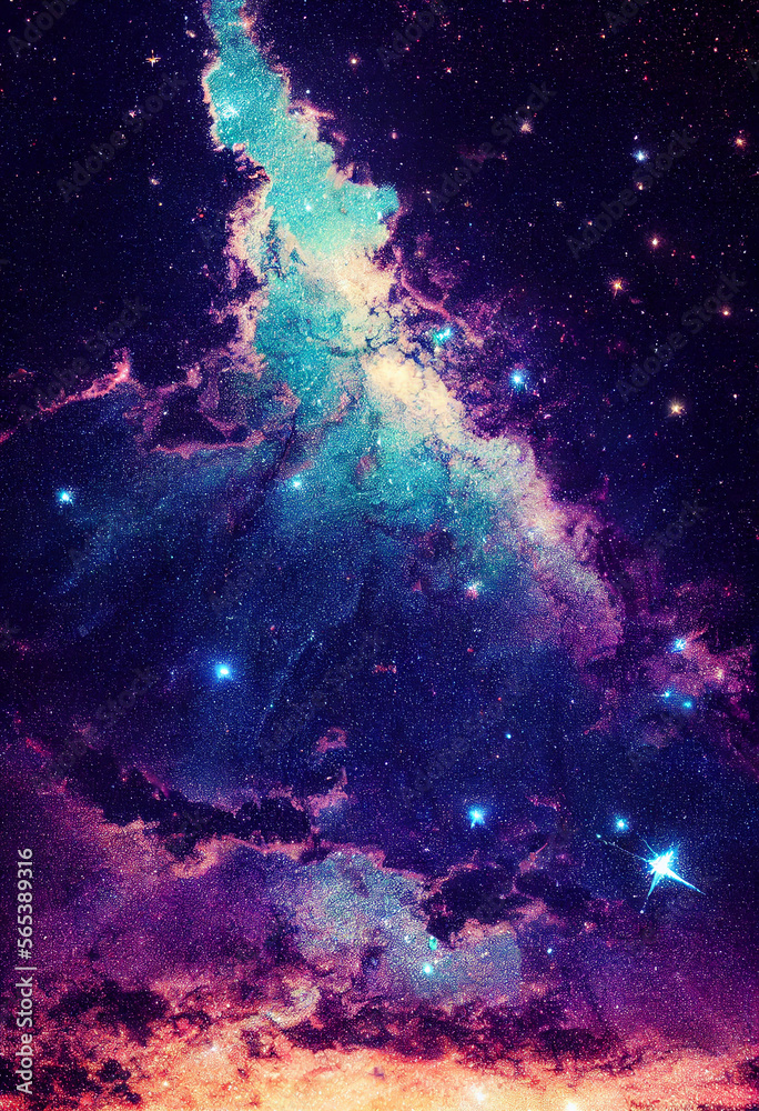 Christmas Starry Sky Scene illustration Generative AI Content by Midjourney Christmas Starry Sky Scene illustration Generative AI Content by Midjourney