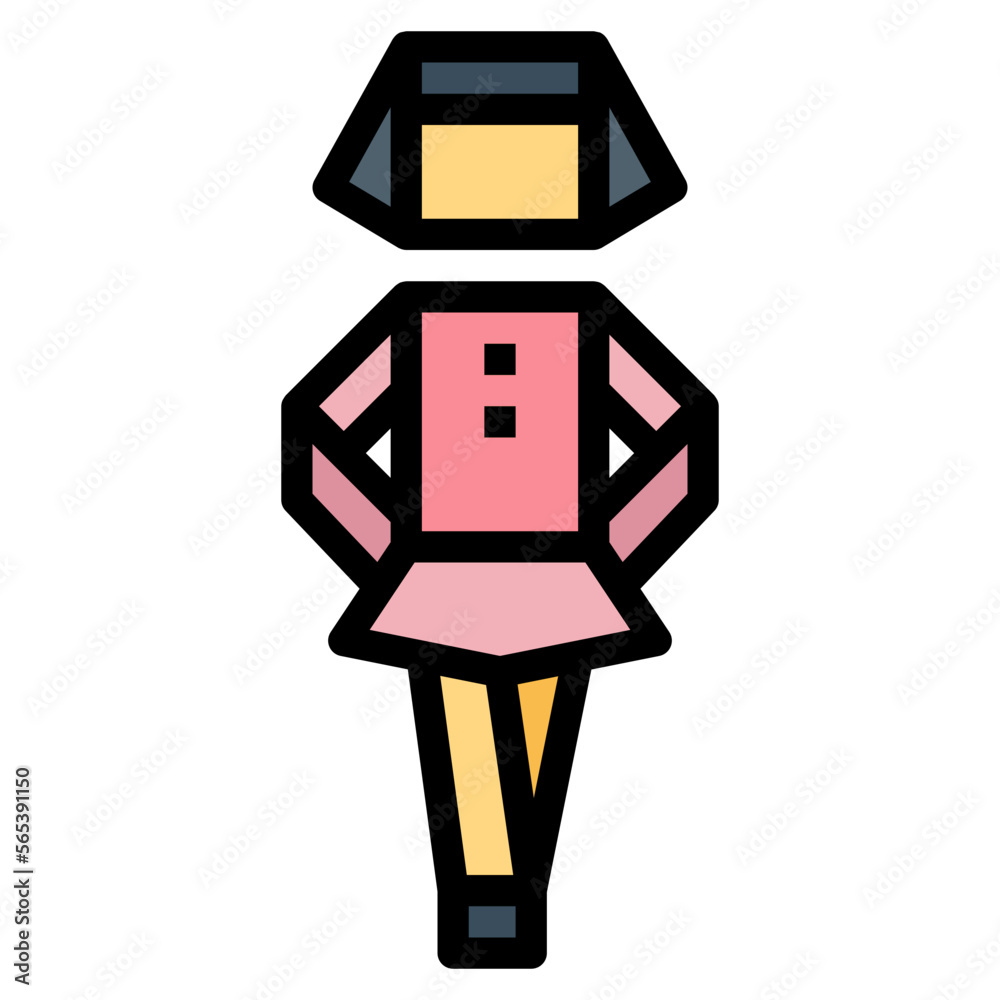 irish dance filled outline icon style