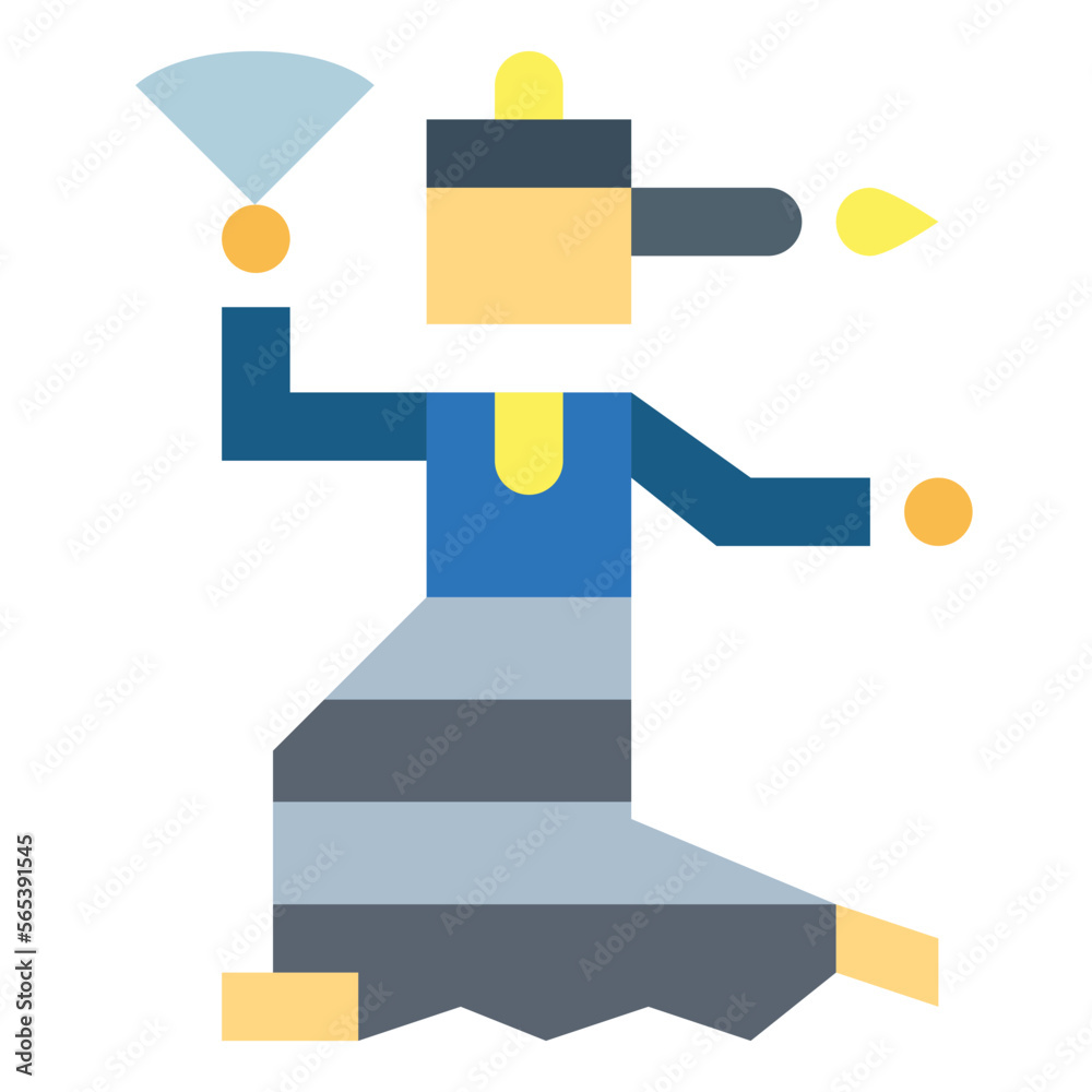 flamenco flat icon style