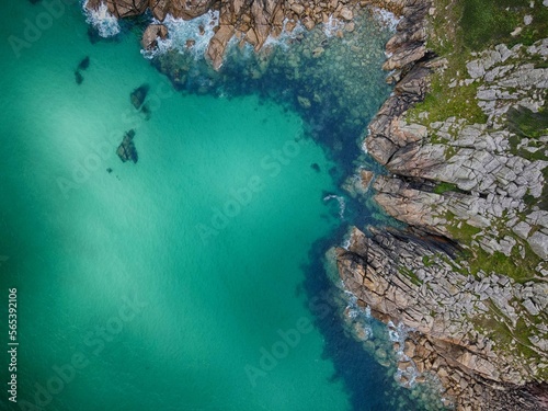 Pry cove from above, near Pedn Vounder