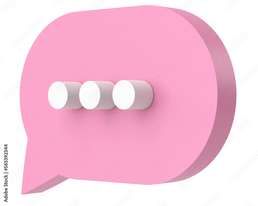 Live chat icon. 3D icon. 3d illustration. Live chat icon. 3D icon. 3d illustration.