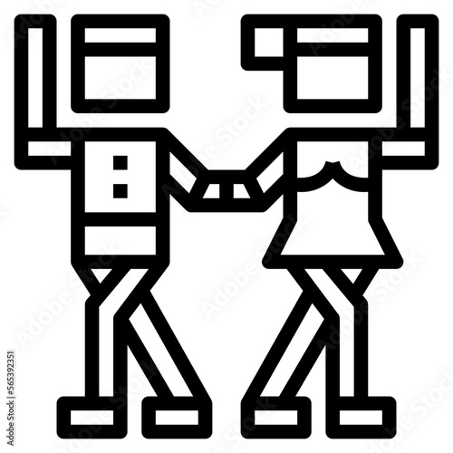 waltz line icon style