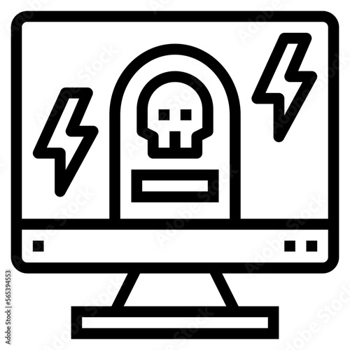 game over line icon style