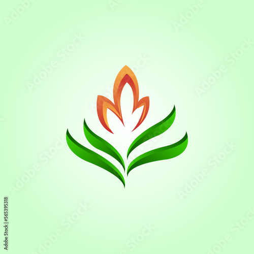 abstract flower logo illustration © creativeid900