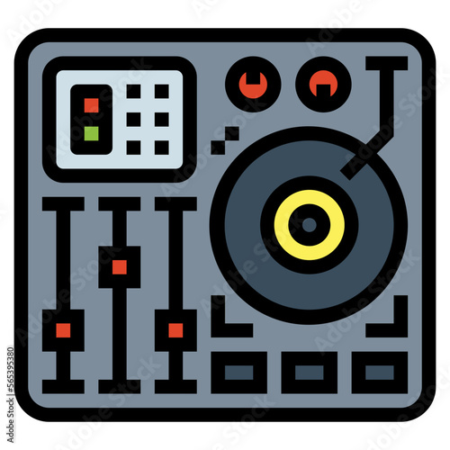 mixing filled outline icon style
