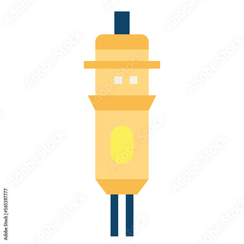 cartridge flat icon style