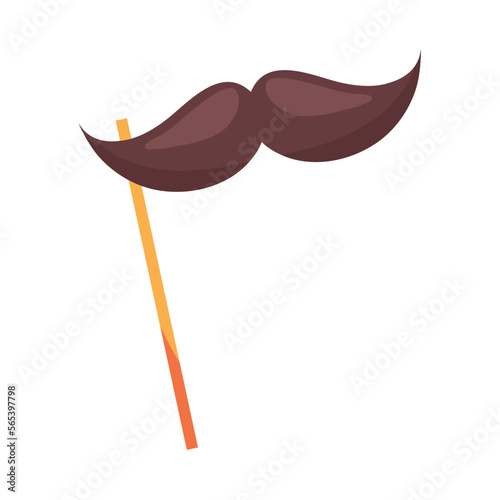 moustache in stick fools day