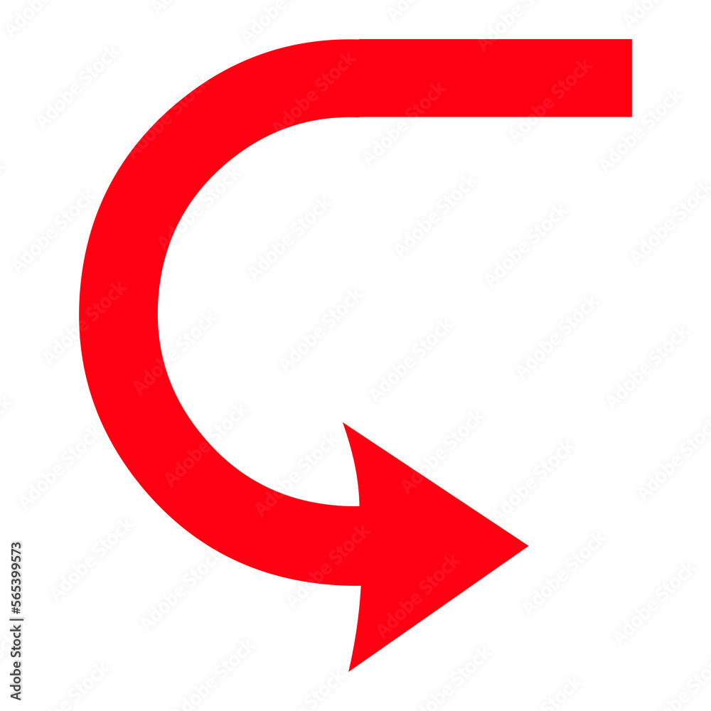 Directional Arrow Symbol on Transparent Background Directional Arrow Symbol on Transparent Background