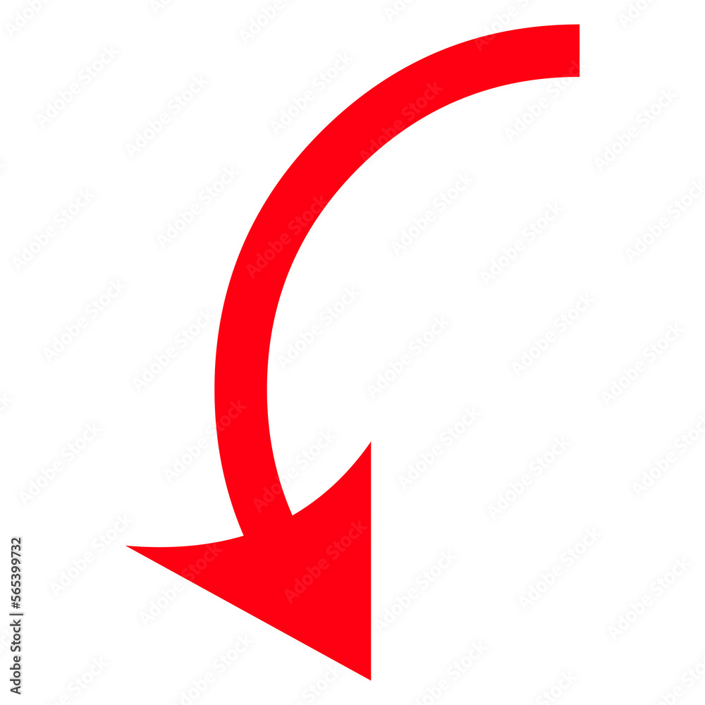 Directional Arrow Symbol on Transparent Background Directional Arrow Symbol on Transparent Background