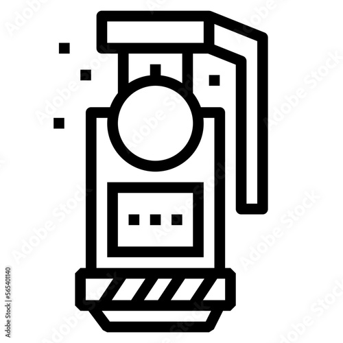 grenade line icon style