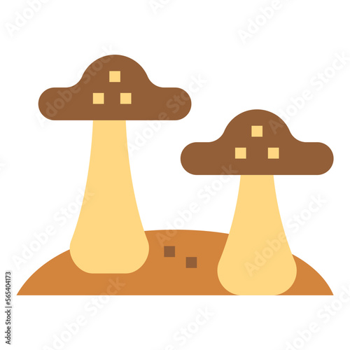 fungi flat icon style