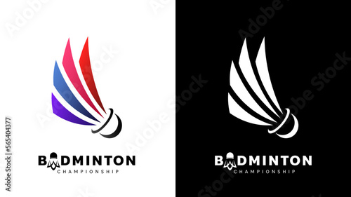 Shuttlecock icon symbol vector, Modern design and beautiful colors isolated on white background, illustration Vector EPS 10 , can use for  Badminton Championship Logo