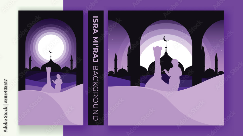 Al-Isra wal Mi’raj islamic background ceremony, the night journey of