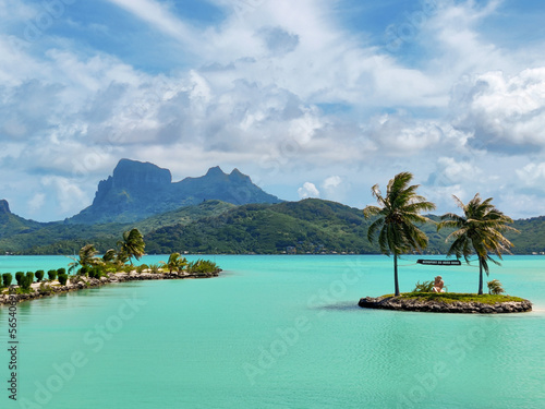 Fototapeta Naklejka Na Ścianę i Meble -  Tahiti island nature landscape, French Polynesia