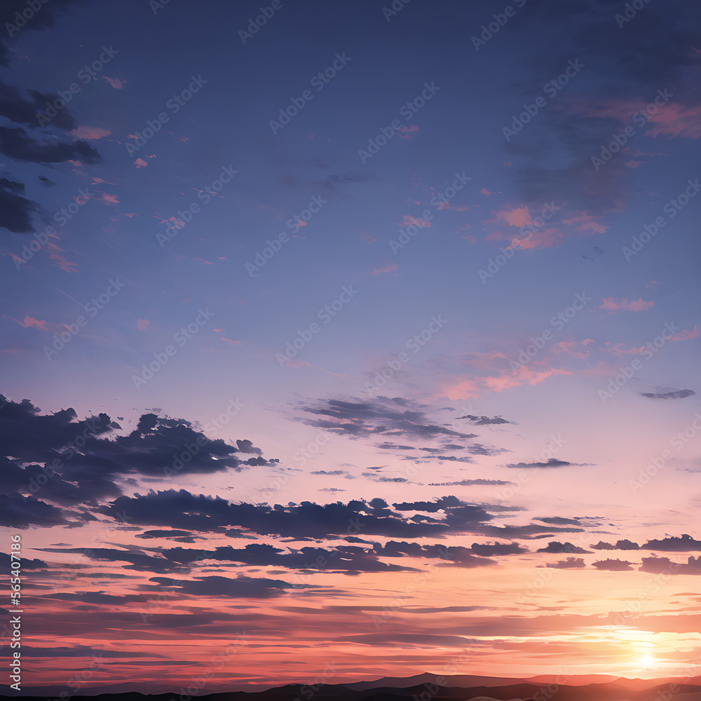 Fototapeta premium Sky at sunset. Background