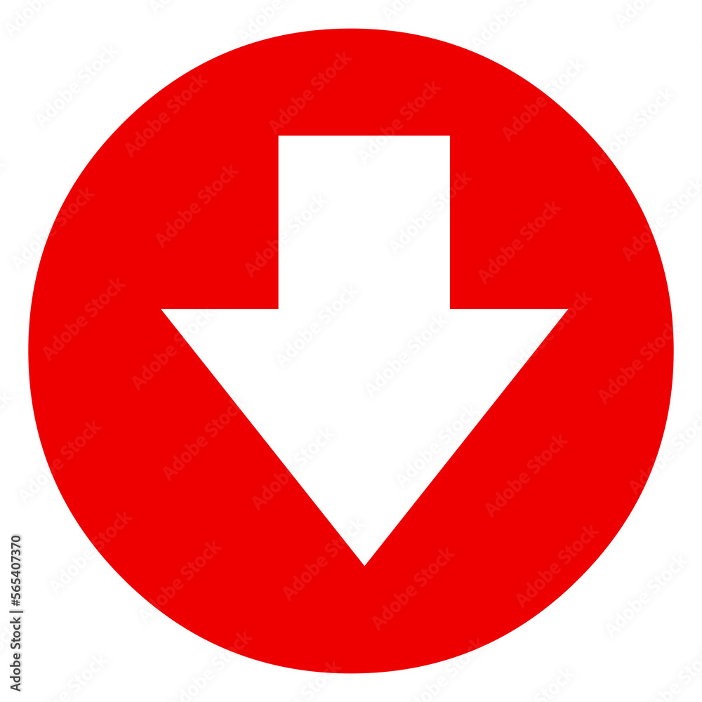 Directional Arrow Sign on Transparent Background Directional Arrow Sign on Transparent Background