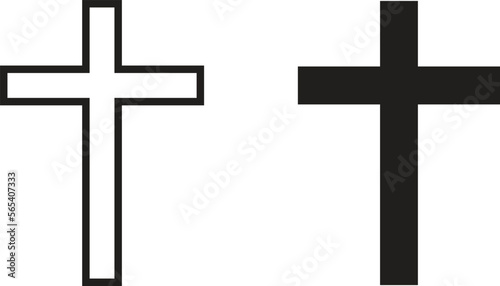 cross icon simple trendy flat style line and solid Isolated vector illustration on white background. For apps, logo, websites, symbol , UI, UX, graphic and web design. EPS 10.