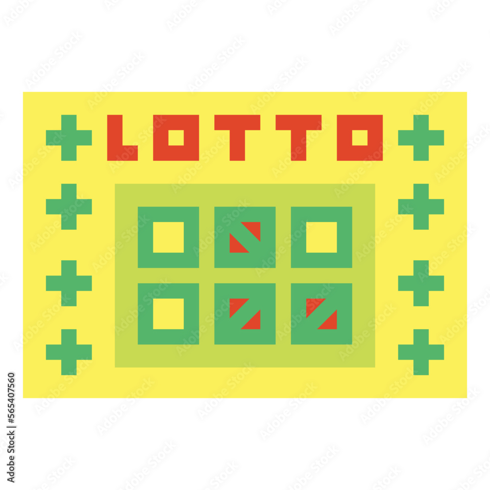 lotto flat icon style