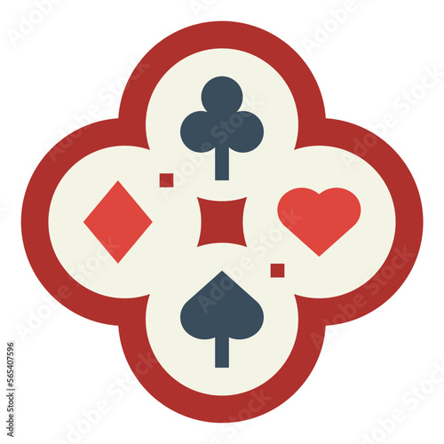 poker flat icon style