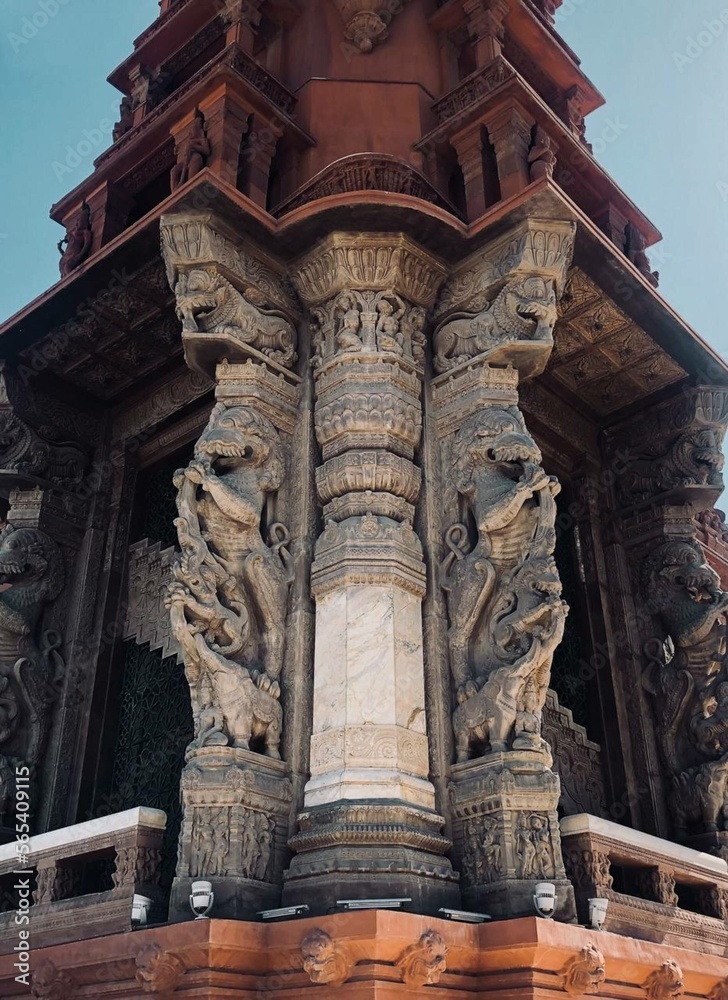 Obraz premium The Baron Palace is an ancient Egyptian palace with ancient Indian patterns