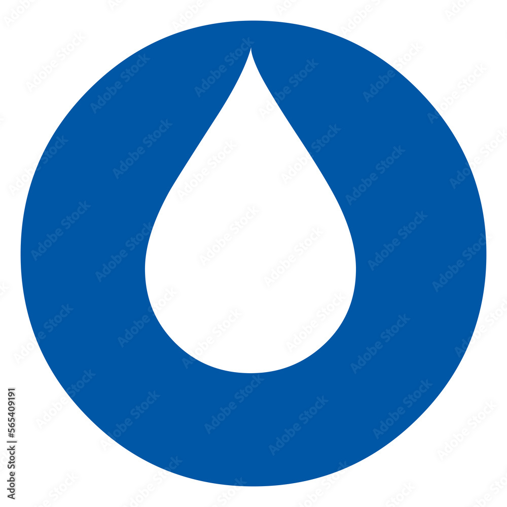 Water Drop Icon on Transparent Background Water Drop Icon on Transparent Background