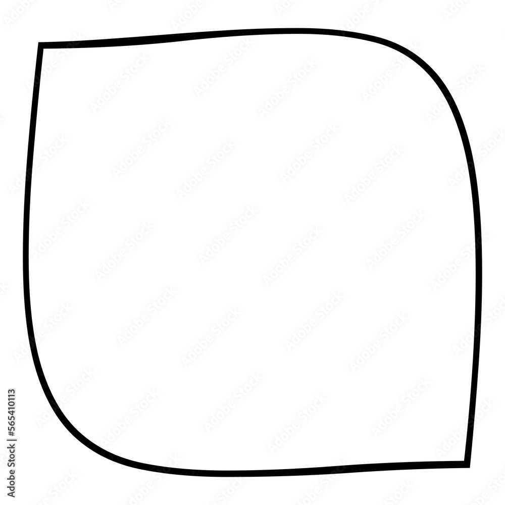 Frame Border Shape Element on Transparent background