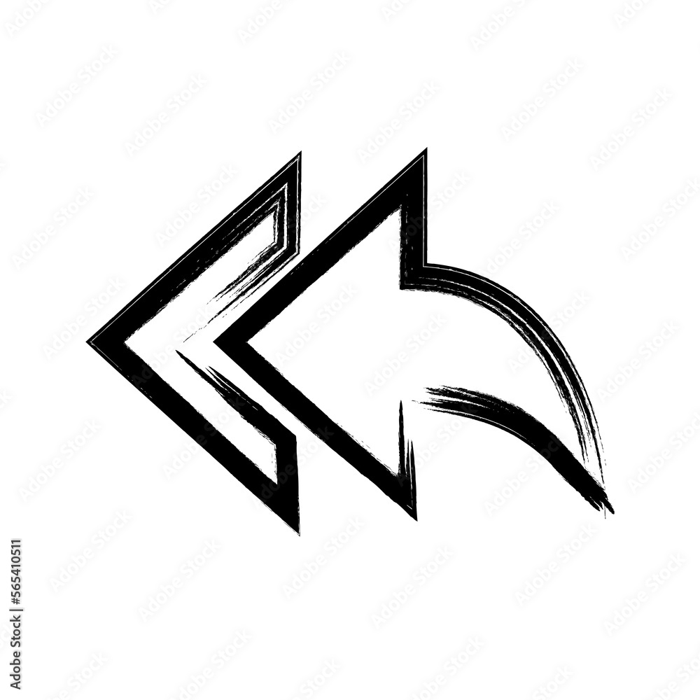 brush stroke hand drawn PNG image with transparent background business icon back backward arrows return brush stroke hand drawn PNG image with transparent background business icon back backward arrows return