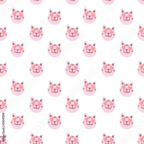 seamless pattern with cats