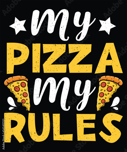 Pizza lover vector typography t shirt design