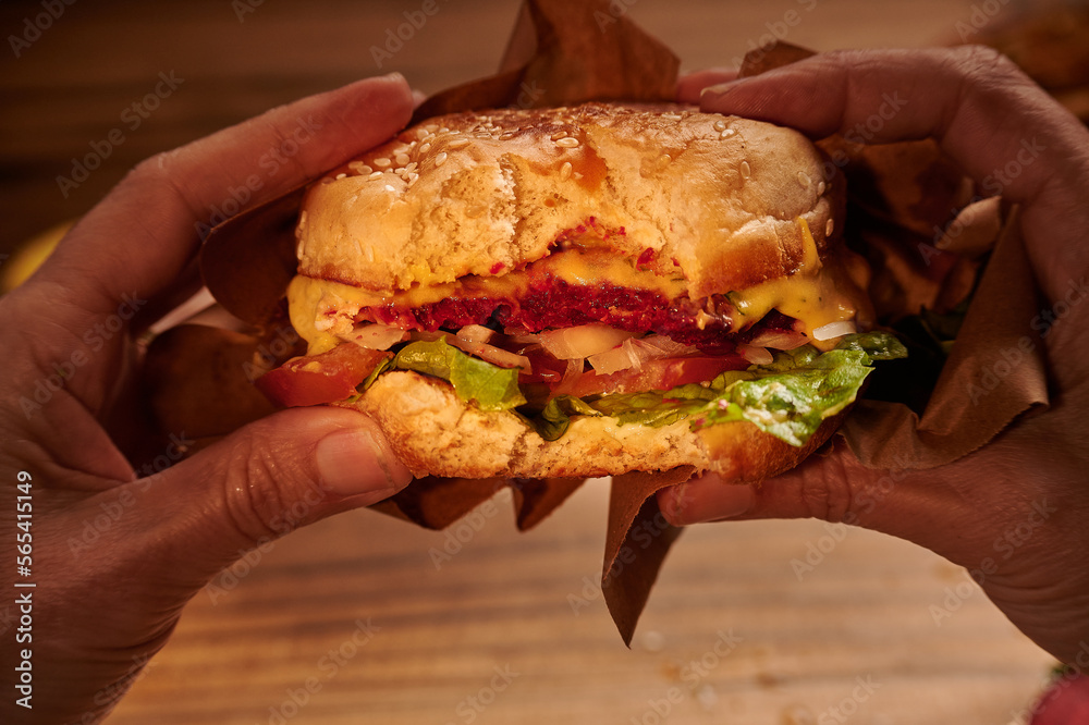 vegetarian beet, chickpea and soybean burgers vegetarian beet, chickpea and soybean burgers
