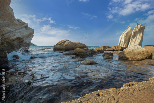 Sailing rocks in Foça district of İzmir.