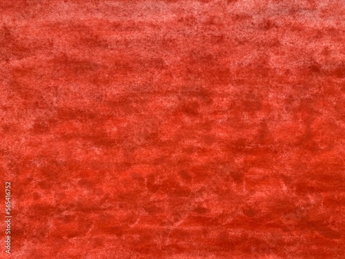 a bright red textured background is painted on paper with watercolor paints.