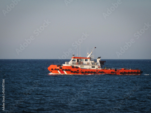 tugboat in the sea