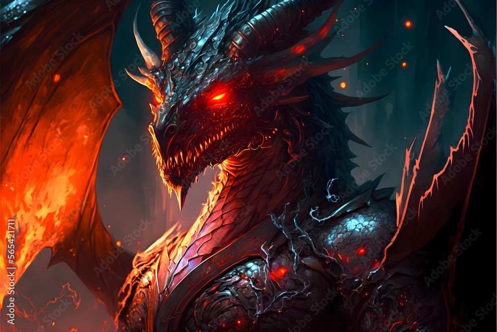 Red Fire Dragon in the cave, the lord of dragons, has good platinum