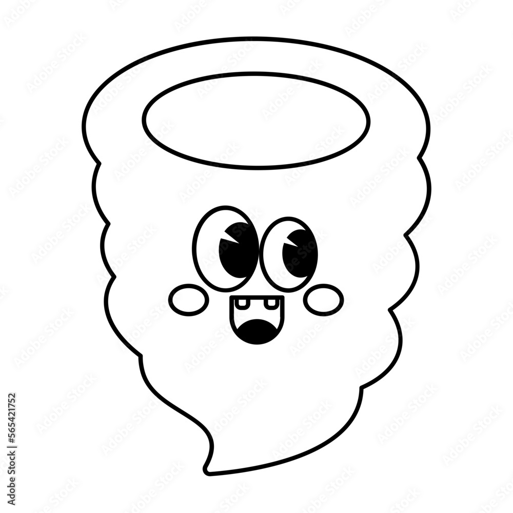 Obraz premium Hand drawn doodle tornado 