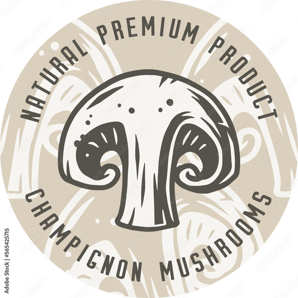 Autumn forest champignon mushroom picking, vegetarian menu Autumn forest champignon mushroom picking, vegetarian menu