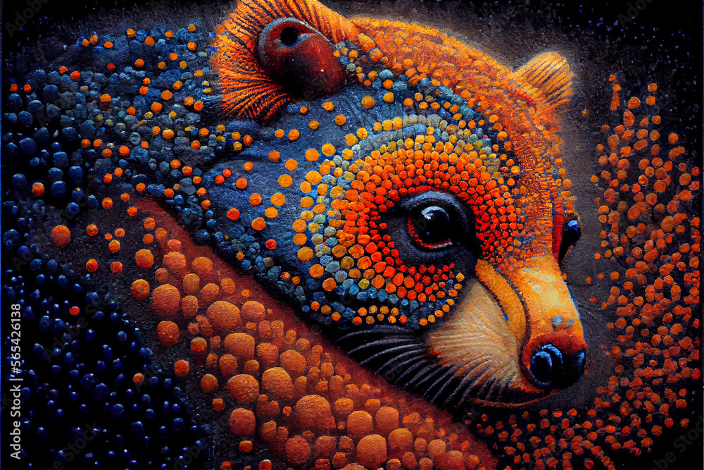 Pointillism Aboriginal Art Stock Illustration Adobe Stock