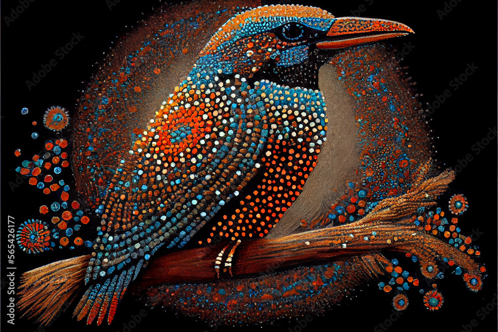 Pointillism Aboriginal Art Stock Illustration Adobe Stock