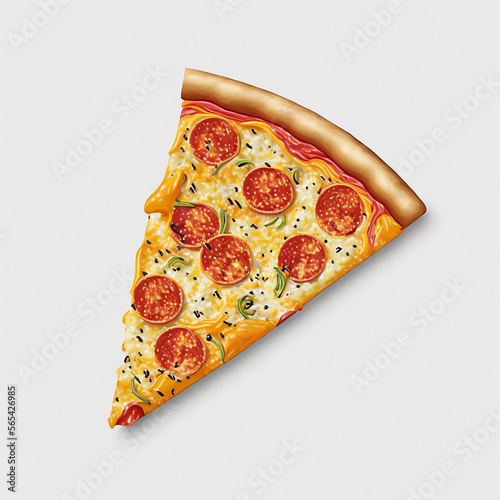 A delicious slice of pizza
