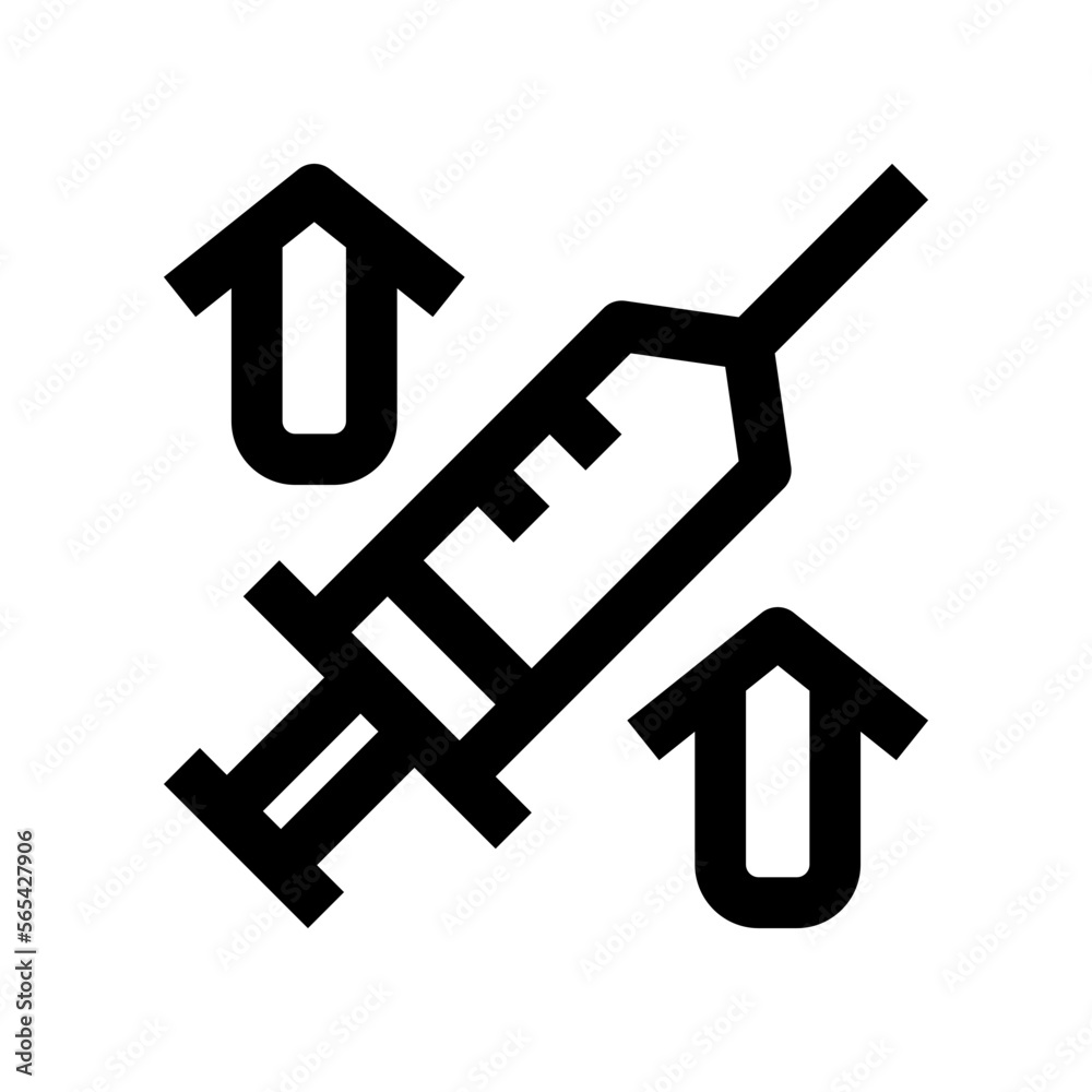 injection icon for your website, mobile, presentation, and logo design.