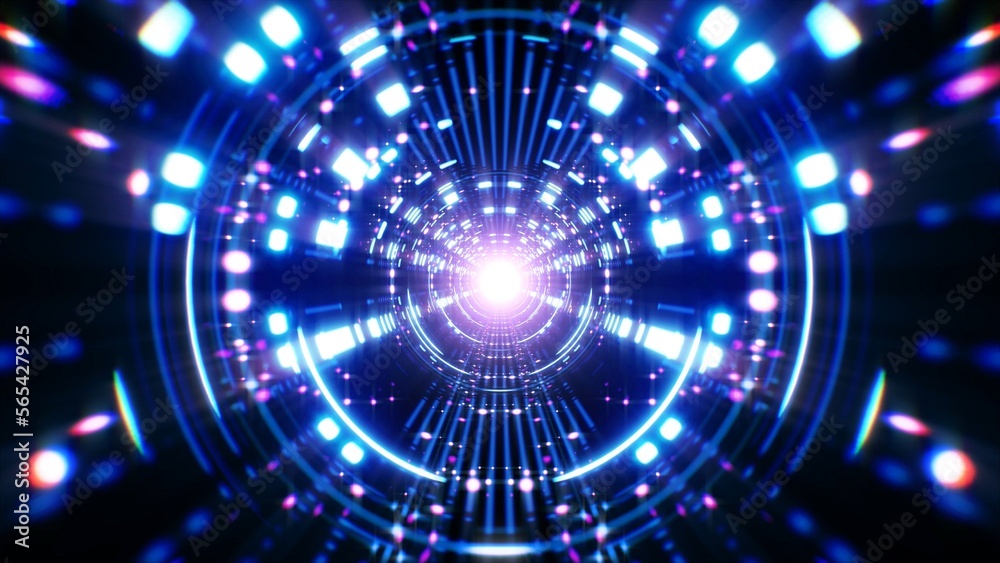 Obraz premium Brilliant Neon Light Abstract Background