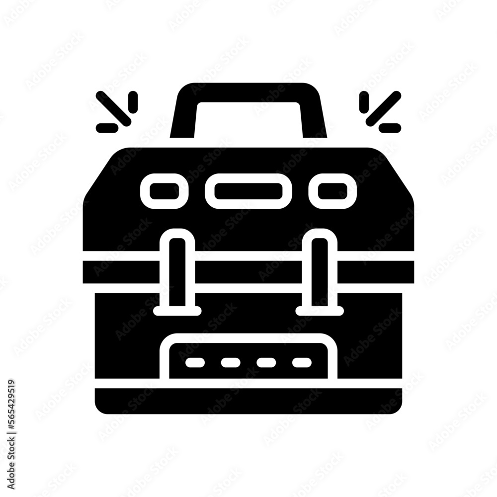 Fototapeta premium toolbox icon for your website, mobile, presentation, and logo design.