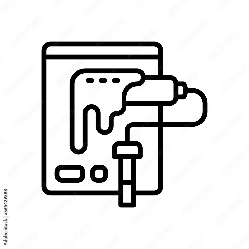 paint roller icon for your website, mobile, presentation, and logo design. paint roller icon for your website, mobile, presentation, and logo design.