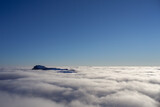 sea of clouds in Ceahlau mountain, Romania