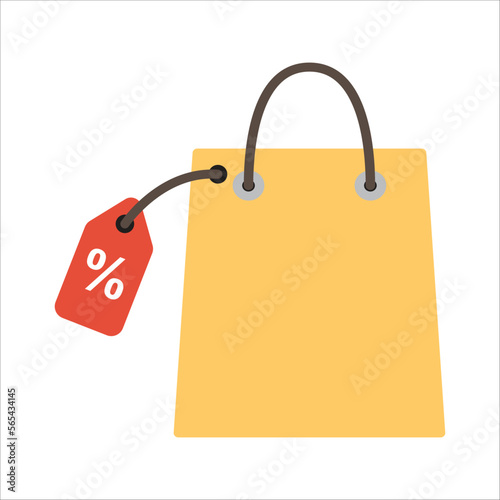 Tableau sur toile goody bag - gift - shopping - discount - icon vector design template