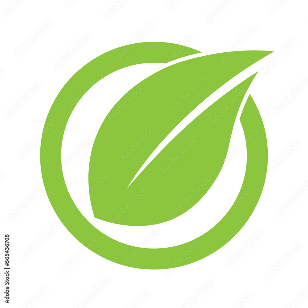 Eco green leaf icon Bio nature green eco symbol for web and business Eco green leaf icon Bio nature green eco symbol for web and business