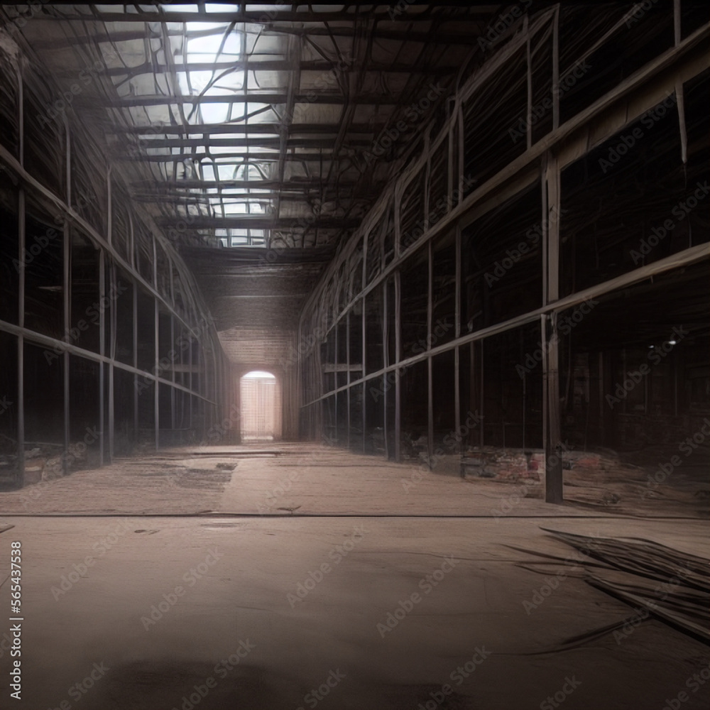 Inside a forgotten warehouse, where the darkness is absolute