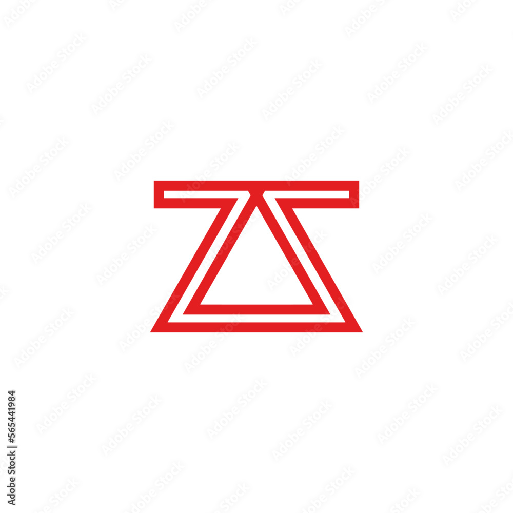 Triangle view, icon for chemistry and magicians, catchy, red bottle symbol